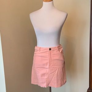 Altar’d state pink corduroy mini skirt